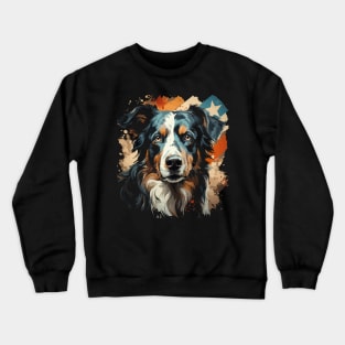 Patriotic Border Collie Crewneck Sweatshirt